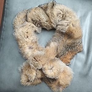 Vintage Winter Neck Scarf Fur